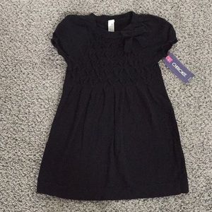 Casual 2T Cotton Black Dress NWT